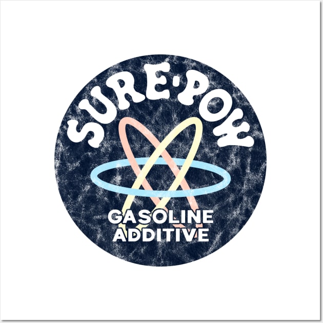 Sure-Pow Gasoline Additive (Original - White Worn) Wall Art by jepegdesign